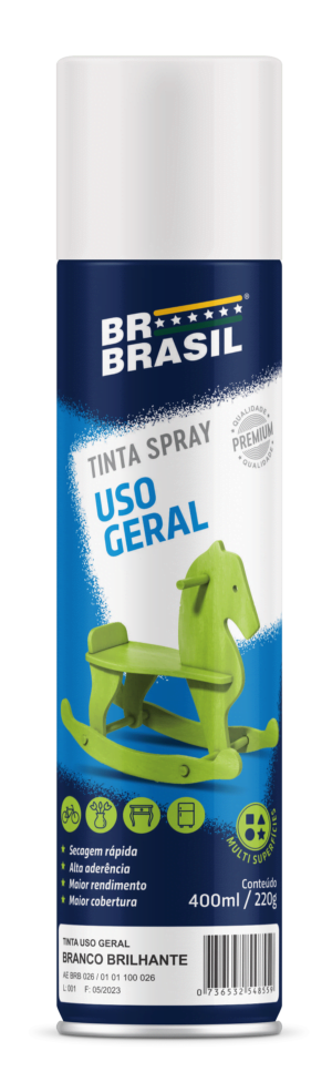 Descubra a liberdade criativa com as Tintas Spray de Uso Geral BR BRASIL! Ideal para reparos, decorações, artesanatos e grafites.